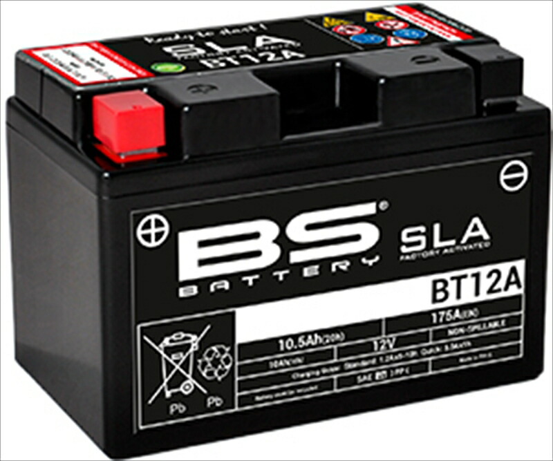 バイクパーツ 電装系 BS-BATTERY(ビーエスバッテリー) バッテリー BT12A 3661453006796