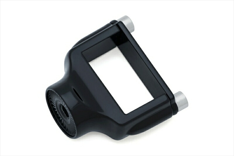 バイクパーツ 外装 KURYAKYN(クリアキン) サイドマウント ナンバーホルダー BK T14-KUR3119 4548916271054