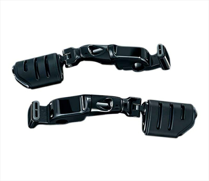 バイクパーツ ステップ KURYAKYN(クリアキン) ERGOIITRIDENT DUALLYミニアーム T14-KUR3995 4548916273966