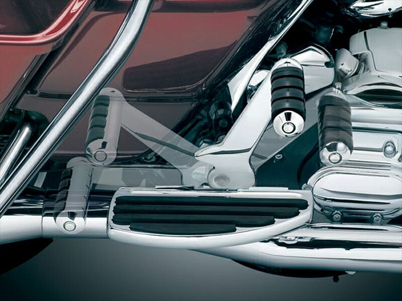バイクパーツ ステップKURYAKYN(クリアキン) アジャスタブルパッセンジャーペグT14-KUR45714548916277391|バイク・バイク用品はとやグループ