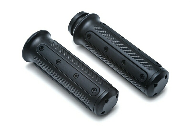 バイクパーツ ハンドル KURYAKYN(クリアキン) HEAVY INDUSTRYグリップ BLK T14-KUR6121 4548916878734