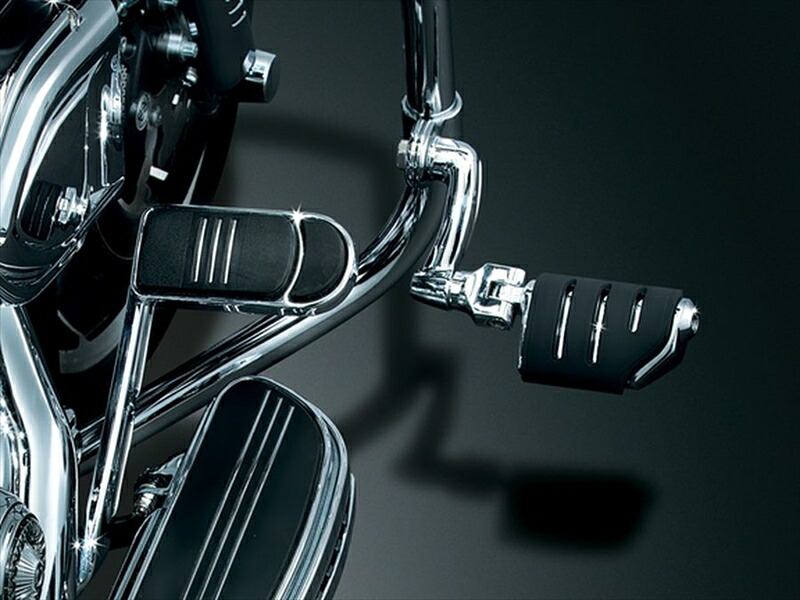 バイクパーツ ステップ KURYAKYN(クリアキン) トライデント ダブルISOペグ クローム T14-KUR7555 4548916261222
