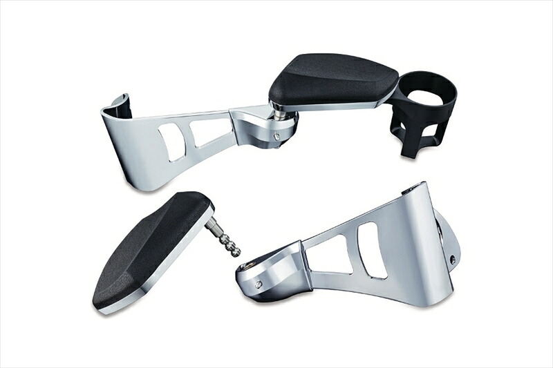 バイクパーツ 外装 KURYAKYN(クリアキン) パッセンジャーアームレスト CHR T14-KUR8955 4549950806547