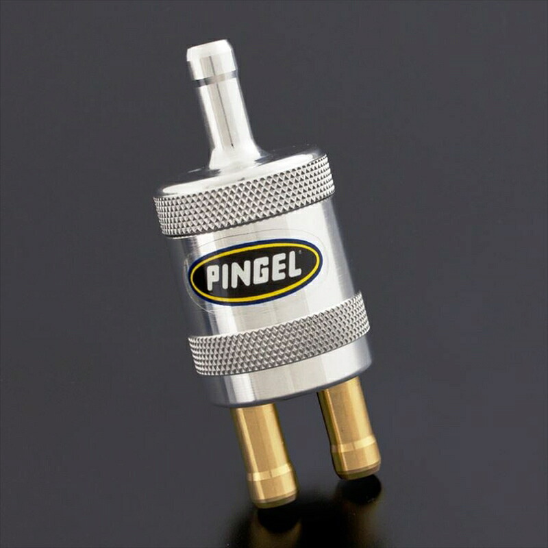 バイクパーツ 外装 PINGEL(ピンゲル) インラインフィルター 1IN-2OUTポリッシュ 39-SS12 4589641254622