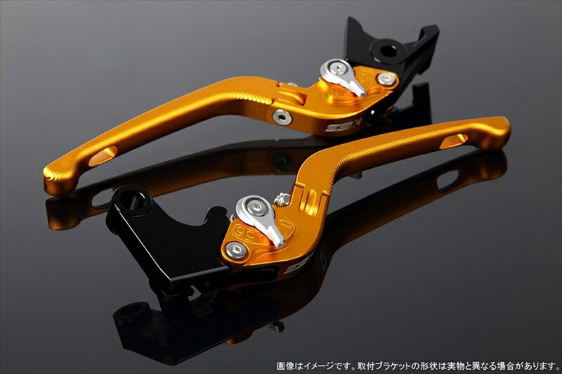 バイクパーツ ハンドル SPEEDRA(エスエスケイ スピードラ) アジャストレバー 3D可倒式 Mゴールド/Mシルバー MT-09TRACER 15-18 LVDM039GD-SR 4589995211807