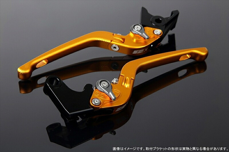 バイクパーツ ハンドル SPEEDRA(エスエスケイ スピードラ) アジャストレバー 3D可倒式 Mゴールド/Mチタン MT-09TRACER 15-18 LVDM039GD-TM 4589995211821