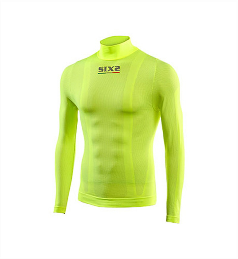 バイクパーツ ウェアSIXS(シックス) ハイネックロングTシャツ SX-TS3CSX-TS3C-YW-XS4582483514299｜バイク・バイク用品はとやグループ