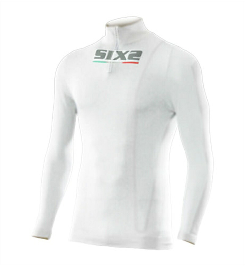 バイクパーツ ウェア SIXS(シックス) ロングTシャツ ジッパー SX-TS13 SX-TS13-WH-L 4582483545637 12,100円