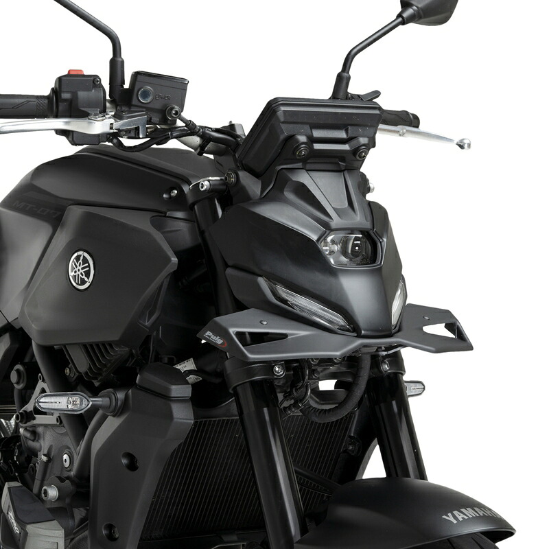 バイクパーツPUIG(プーチ) フロントダウンフォースネイキッドスポイラー MATT BLACK22417J4571414866729|バイク・バイク用品はとやグループ
