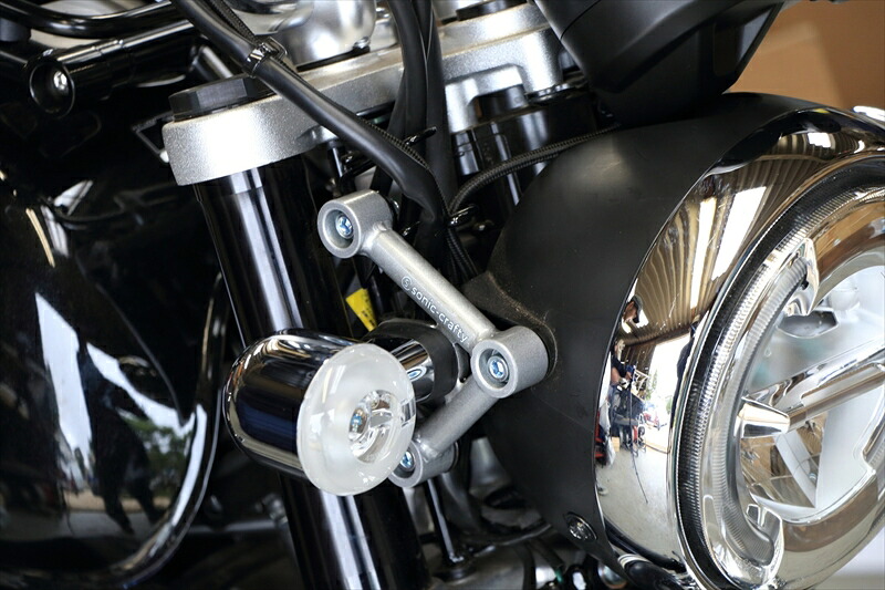 バイクパーツSONICCRAFTY(ソニッククラフティ) クラシックヘッドライトステー シルバーMK_dax125_CHL4550646406507|バイク・バイク用品はとやグループ