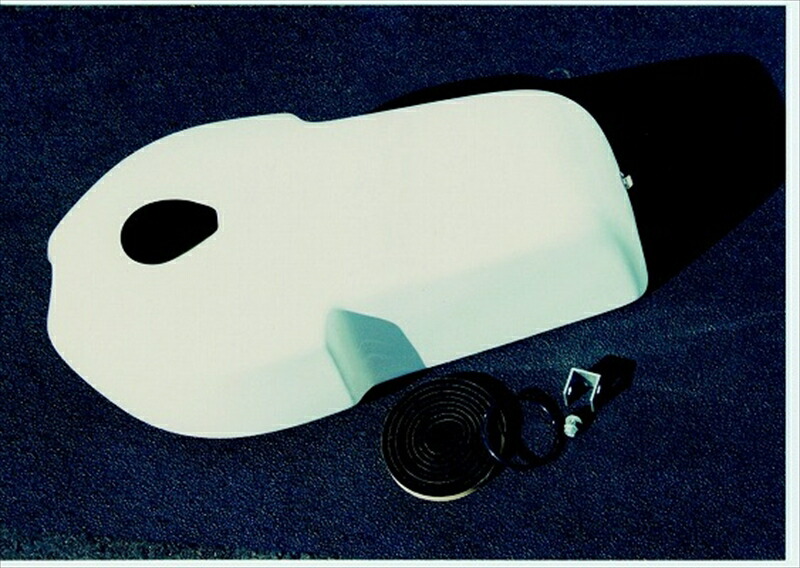 バイクパーツ 外装 RADIAL BIT(ラジアルビット) ロングタンクカバー FRP WHTゲル PK2470 4547424050908