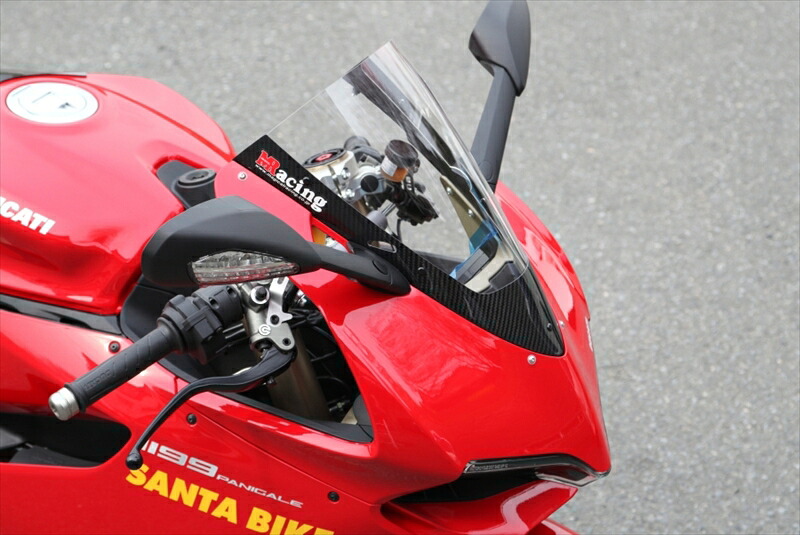 バイクパーツ 外装 MOTO VELOCE(モトベローチェ) ウインドシールド アヤオリカーボン/クリア D01-119912-04A0 4548664954513