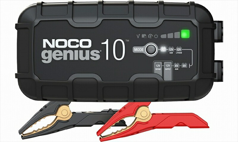 バイクパーツ 電装系NOCO(ノコ) バッテリーチャージャー Genius10AG10JP0046221190359|バイク・バイク用品はとやグループ