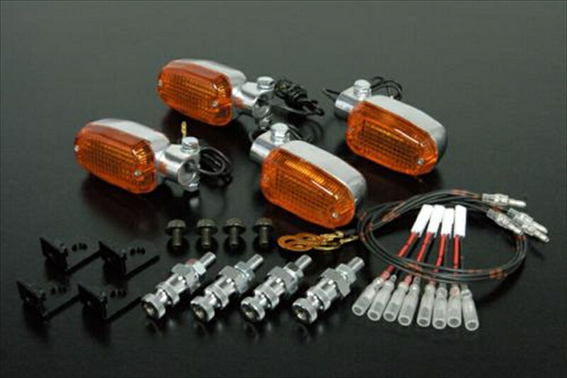 【5日前後で発送】バイクパーツ SP TAKEGAWA(SP武川) 角型Sアルミウインカーキット オレンジ/4個1セット 05-08-0558 4514162802656