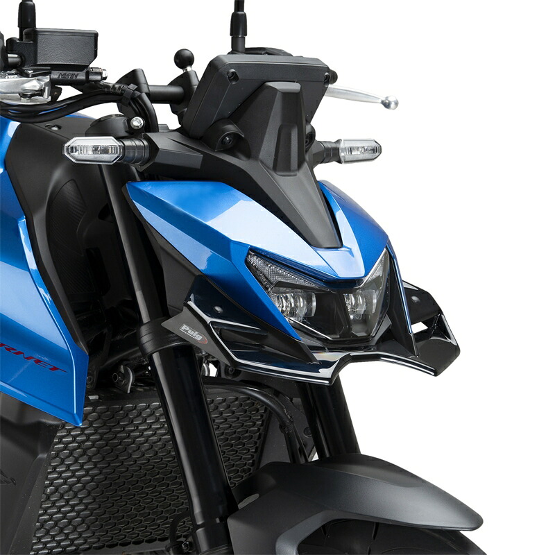 バイクパーツ 外装 PUIG(プーチ) フロントダウンフォースネイキッドスポイラー BLACK 22427N 4571414874458