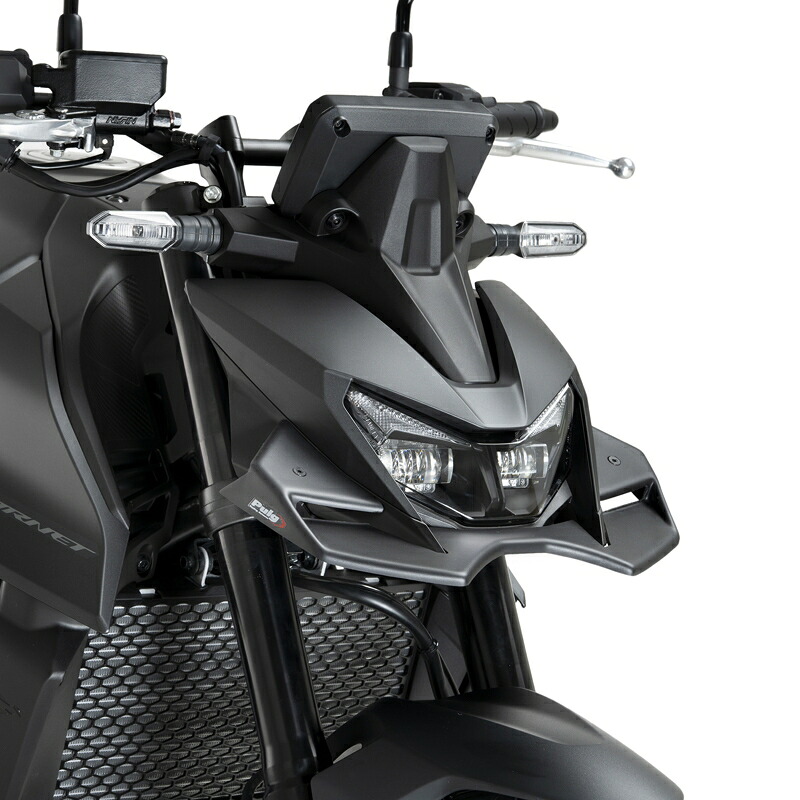 バイクパーツ 外装 PUIG(プーチ) フロントダウンフォースネイキッドスポイラー MATT BKACK 22427J 4571414874595