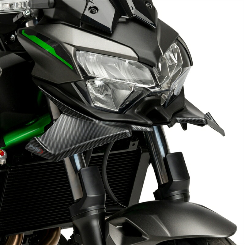 バイクパーツ 外装PUIG(プーチ) フロントダウンフォースネイキッドスポイラー カーボンプリント21134C4571414853354|バイク・バイク用品はとやグループ