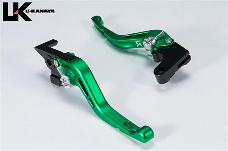 バイクパーツU-KANAYA(ユーカナヤ) レバーセット GPタイプ/ショート GN/RDKA075-157-06174550646446909｜バイク・バイク用品はとやグループ 15,050円