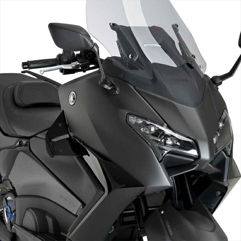 バイクパーツ 外装 PUIG(プーチ) スポイラーD12 BLACK 22606N 4571415023046