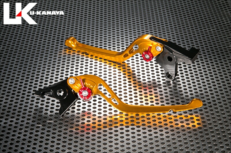 バイクパーツU-KANAYA(ユーカナヤ) レバーセット GPタイプ/ロング GD/TISU064-035-05024550646436597|バイク・バイク用品はとやグループ