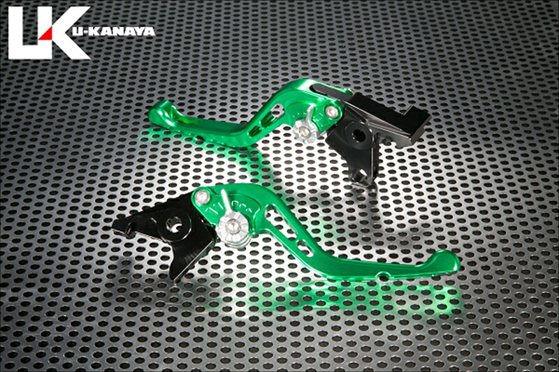 バイクパーツU-KANAYA(ユーカナヤ) レバーセット GPタイプ/ショート GN/RDSU064-035-06074550646437624|バイク・バイク用品はとやグループ