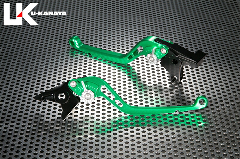バイクパーツ U-KANAYA(ユーカナヤ) レバーセット STD/ロング GN/OR SU064-035-0107 4550646436290