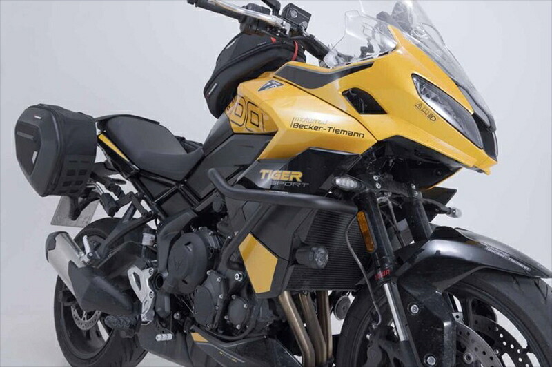 バイクパーツ 外装SW-MOTECH(エスダブリューモーテック) クラッシュバー BLK TRIUMPH TIGER SPORT800 24 LN20 SBL1102510000/B4538792214337｜バイク・バイク用品はとやグループ
