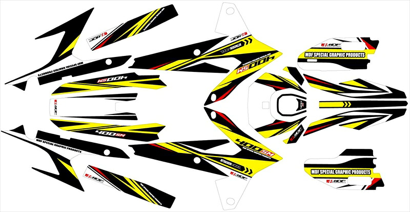 バイクパーツMDF(エムディーエフ) アタッカーコンプリートYEM25DRZ4SM-A-YE-ALL4580394188837|バイク・バイク用品はとやグループ