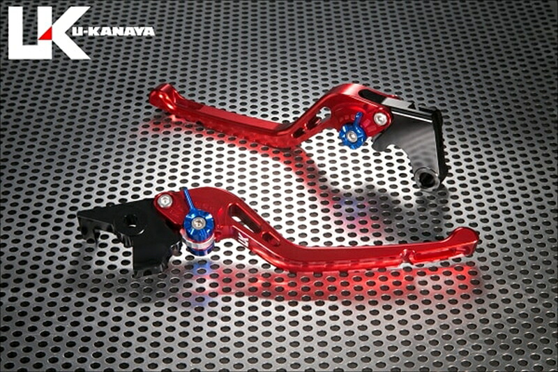 バイクパーツU-KANAYA(ユーカナヤ) レバーセット GPタイプ/ロング RD/ORKA074-128-05054550646477835｜バイク・バイク用品はとやグループ
