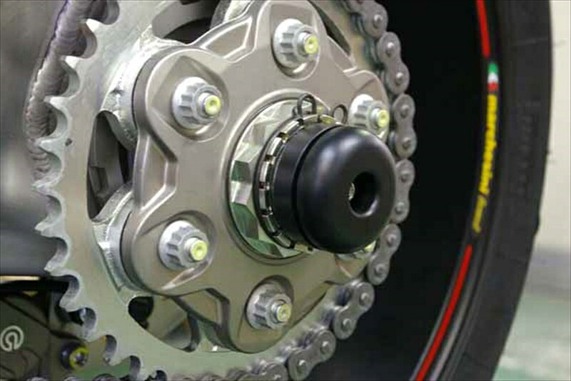 バイク用品 外装 BABYFACE ベビーフェイス アクスルプロテクター リア BLK 1098 1199 SF Diavel 07-13 006-A0018 4589981470157