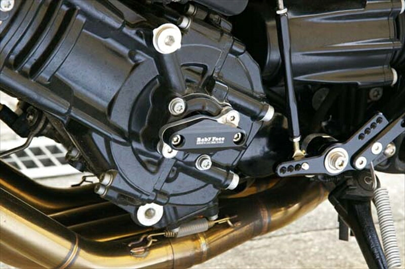 バイク用品 外装BABYFACE ベビーフェイス エンジンスライダー左 BLK K1200 1300R 05-11006-SBM02 4589981470973｜バイク・バイク用品はとやグループ