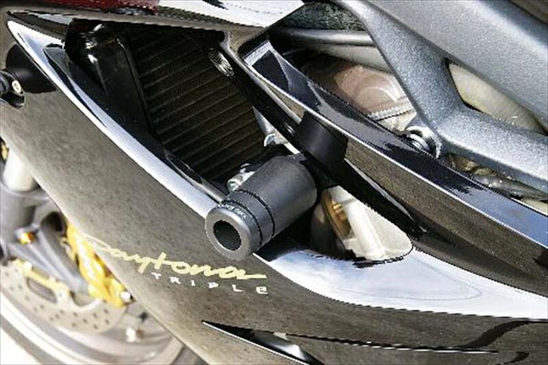 バイク用品 外装BABYFACE ベビーフェイス フレームスライダー BLK デイトナ675 06-12006-ST002 4589981472267｜バイク・バイク用品はとやグループ 18,067円