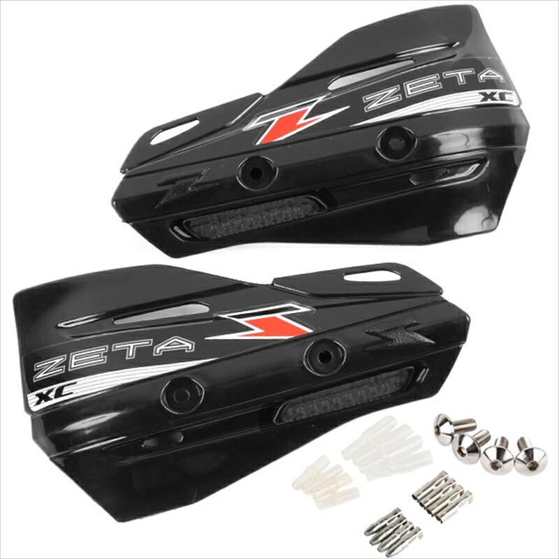バイクパーツ ハンドル ZETA(ジータ) XCフラッシャープロテクター ブラック F5315 4547836199141