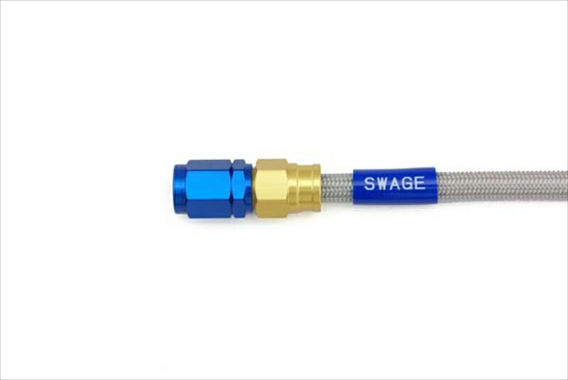 【5日前後で発送】バイクパーツ SWAGE-LINE(スウェッジライン) Fホース ダイレクト G＆B/クリア PAF658D 4548664388745
