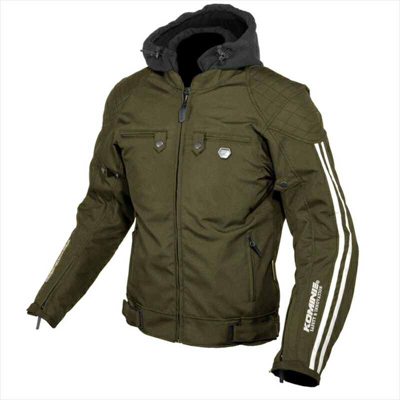 バイク用品 ウェア コミネ JK-614 P.Wパーカ Olive XL 07-614 4573325767638