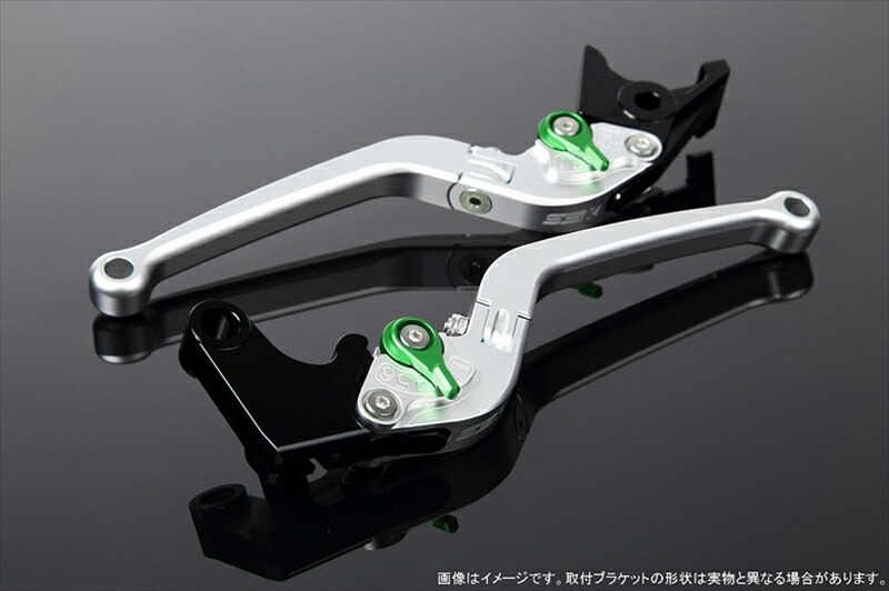 ハンドル アジャストレバー スタンダード可倒式 Mシルバー/Mグリーン GSX1300R隼 08-18LVAM054SR-GN 4589995092659取寄品｜バイク・バイク用品はとやグループ