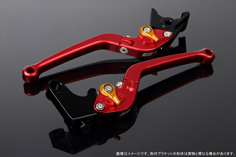 ハンドル アジャストレバー スタンダード可倒式 Mレッド/Mゴールド GSX1300R隼 08-18LVAM054RD-GD 4589995092826取寄品｜バイク・バイク用品はとやグループ 9,629円