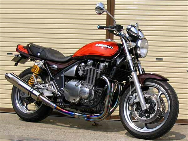バイクパーツ TECHSERFU(テックサーフ) オールチタンEX タイプ2 STD PT T20-KC03-M0P2 4547567352174 φ110 ZEPHYR1100 BC-ZRT10A