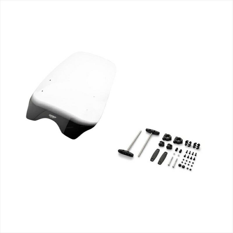 バイクパーツ 外装 エムアールエー スクリーンセット ハイウェイ クリア SET-NMK-MHI-C 4549950760122 ユニバーサル バーハンマウントキット付き φ22.2/25.4用