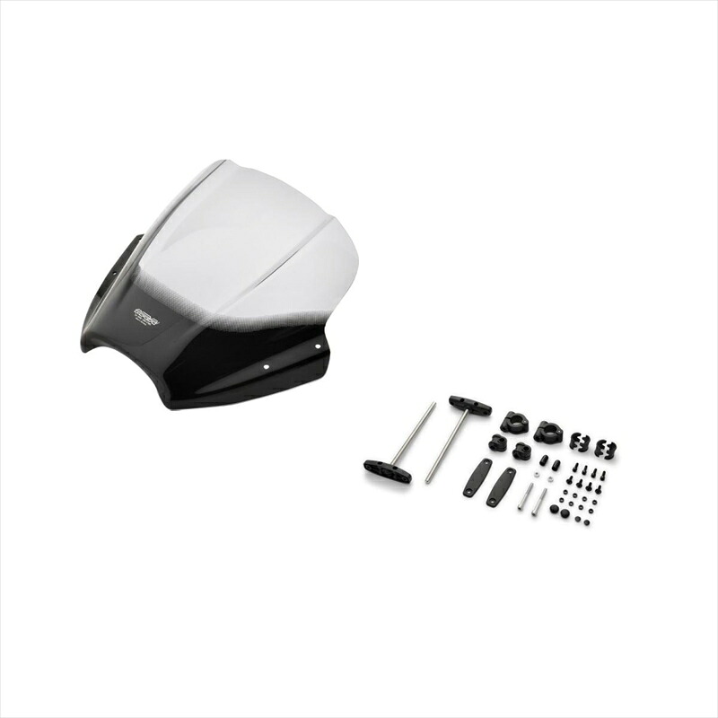 バイクパーツ 外装 エムアールエー スクリーンセット スピードスクリーン スモーク SET-NMK-SPS-S 4549950760191 ユニバーサル バーハンマウントキット付き φ22.2/25.4用