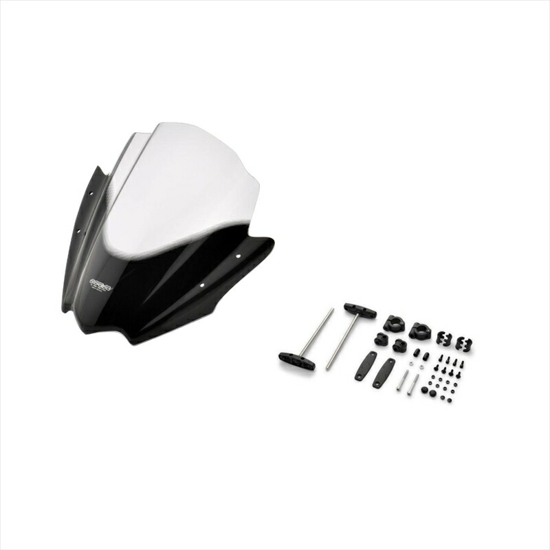 バイクパーツ 外装MRA(エムアールエー) スクリーンセット レーシングネイキッドスモークSET-NMK-RNB-S4549950760276|バイク・バイク用品はとやグループ