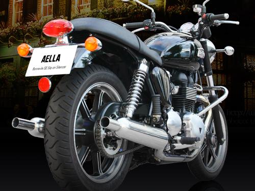 バイク用品 マフラーAELLA アエラ スリップオンマフラー トライアンフ ボンネビルSEAE-42018 4548664491568｜バイク・バイク用品はとやグループ 56,995円