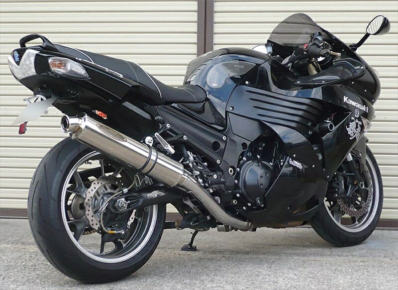 マフラー ZEEX S/Oワンテール ポリッシュチタン φ110x480 ZZ-R1400 -07/08-10 T23-K029-0417 4548664616244 取寄品