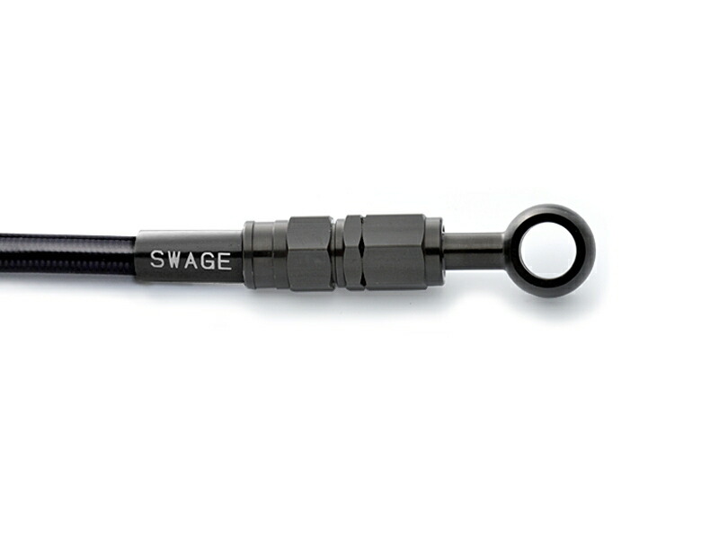 【5日前後で発送】バイクパーツSWAGE-LINE(スウェッジライン) フロントホースキット ステンBLK/BLKBTFB7264549950120858｜バイク・バイク用品はとやグループ