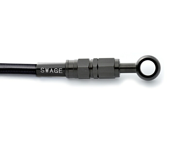 【5日前後で発送】バイクパーツ スウェッジライン Fホース ダイレクト ステンBLK/BLK BTFB496D 4549950140931 GSX-R750 00-03