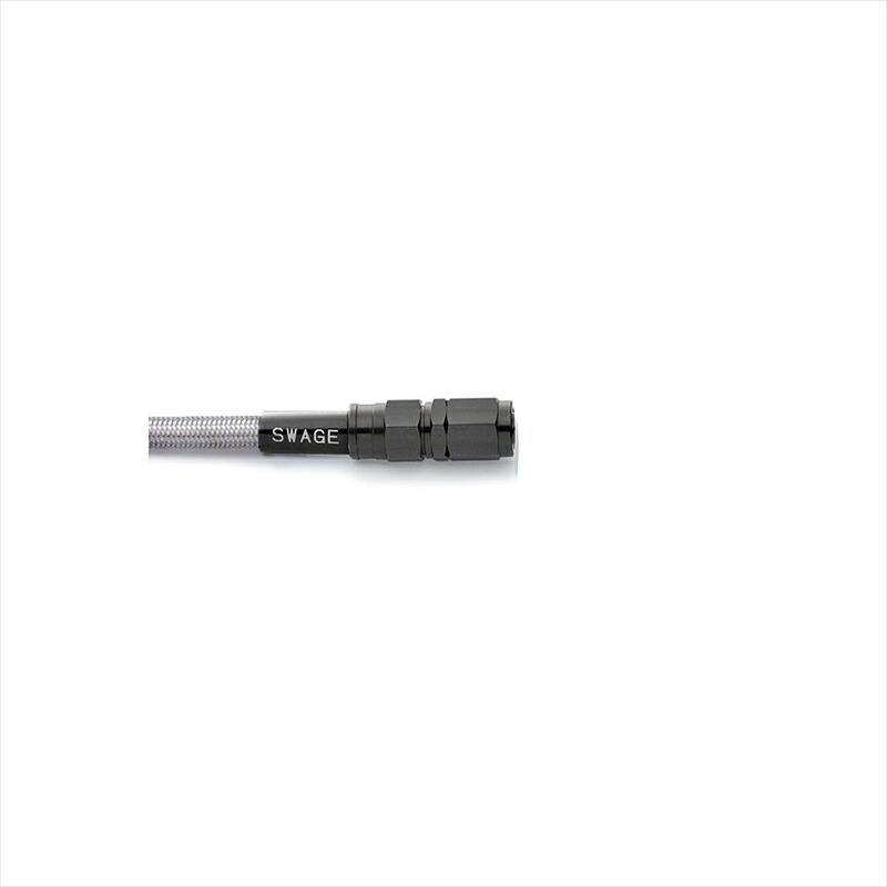 【5日前後で発送】バイクパーツ スウェッジライン イージーオーダーホース ステンBLK/クリア BTK-1010M-0575 4549950143505 SF-SF 575mm