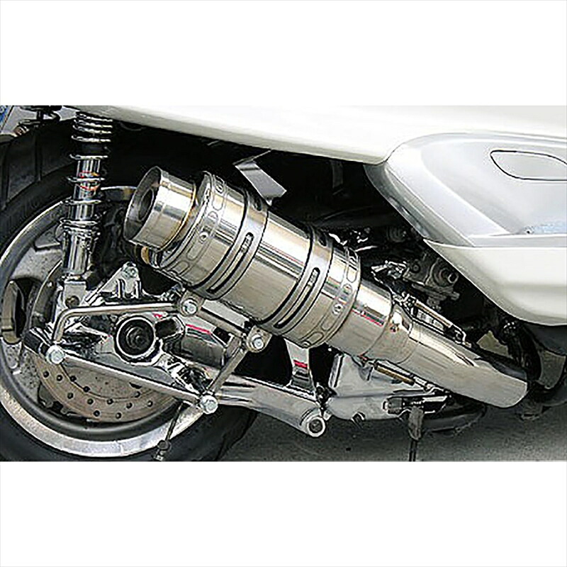 バイクパーツ マフラーウイルズウィン アトミックショートマフラー/バズーカー112-12-02 4547567325871MAJESTY250(5GM/SJ)|バイク・バイク用品はとやグループ