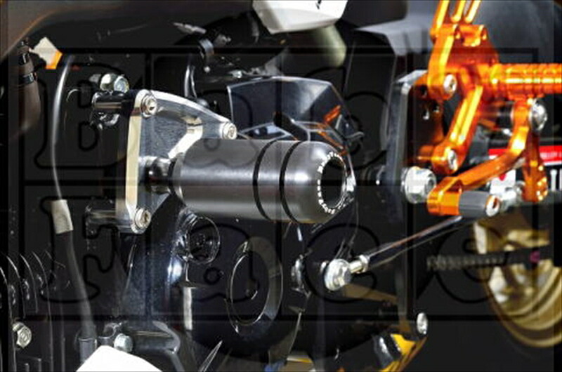 バイク用品 外装 BABYFACE ベビーフェイス エンジンスライダー GROM レースステップ装着車両用 006-SH040 4589981473769