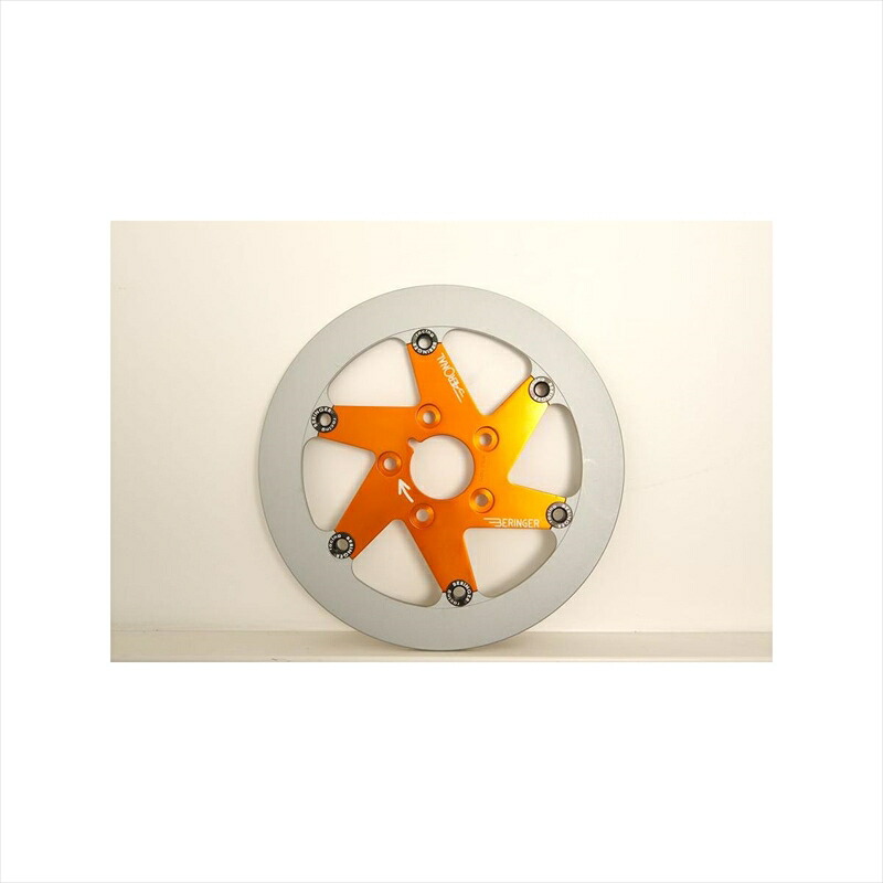 バイクパーツ BERINGER(ベルリンガー) AERONALディスク ステンレス 左 オレンジ KT2L-GIOMM 4549950286868 450/650/250SX-F/EXC-F 00-14