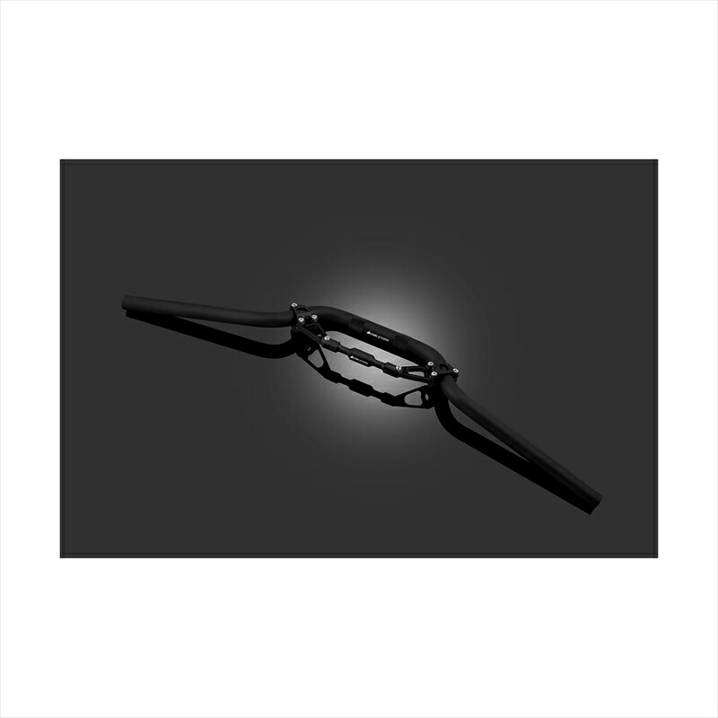 バイクパーツ BIKERS(バイカーズ) バーハンドル アルミ ブレース付キ ブラック K0109-BLK 4548916439898 Z125 PRO 16-22 KSR PRO 14